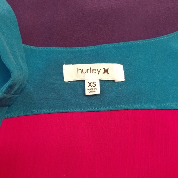 Hurley Color Block Silk Dress with Side Pockets! - Picture 7 of 7
